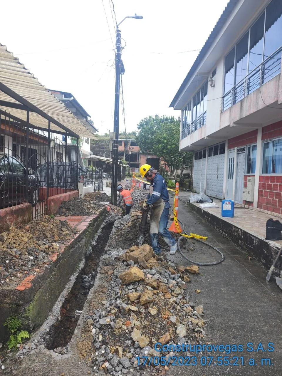 Intervención técnica en terreno